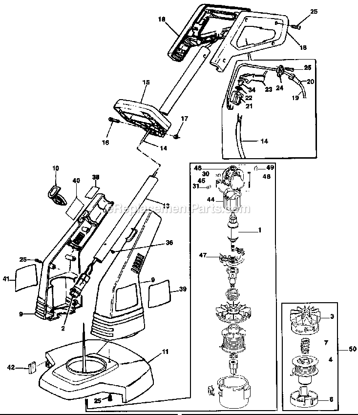 Black and Decker GL400-AR (Type 2) 10 St.Trimmer Power Tool Page A Diagram